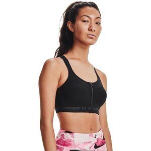 Under Armour Women's Armour High Crossback Zip Bra , Black (001)/Jet Gray , 34C